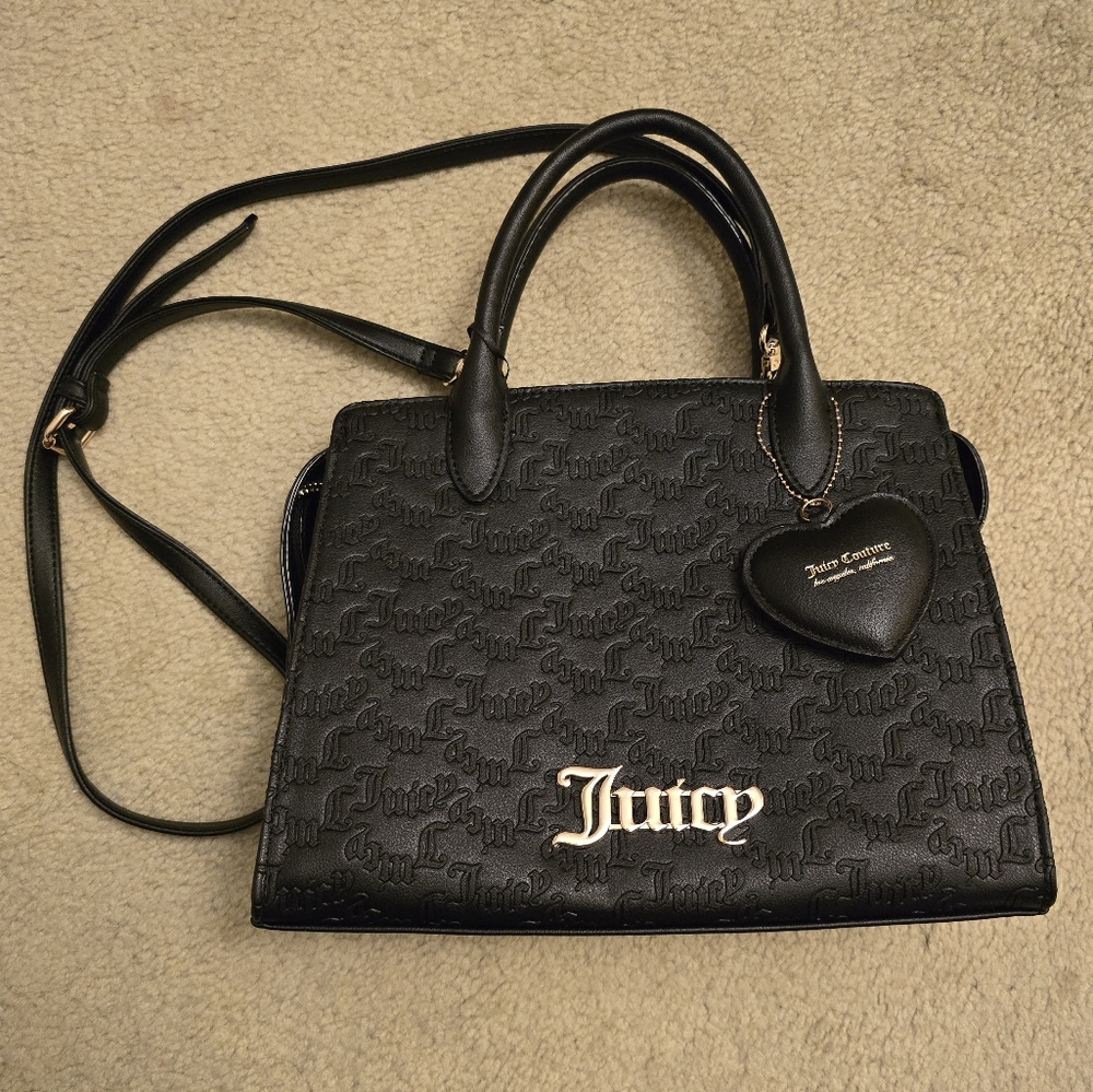 Juicy Couture Ladylike Satchel Black Handbag